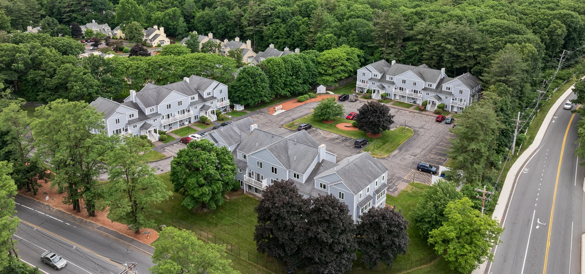 South Bend apartments housing units aerial view