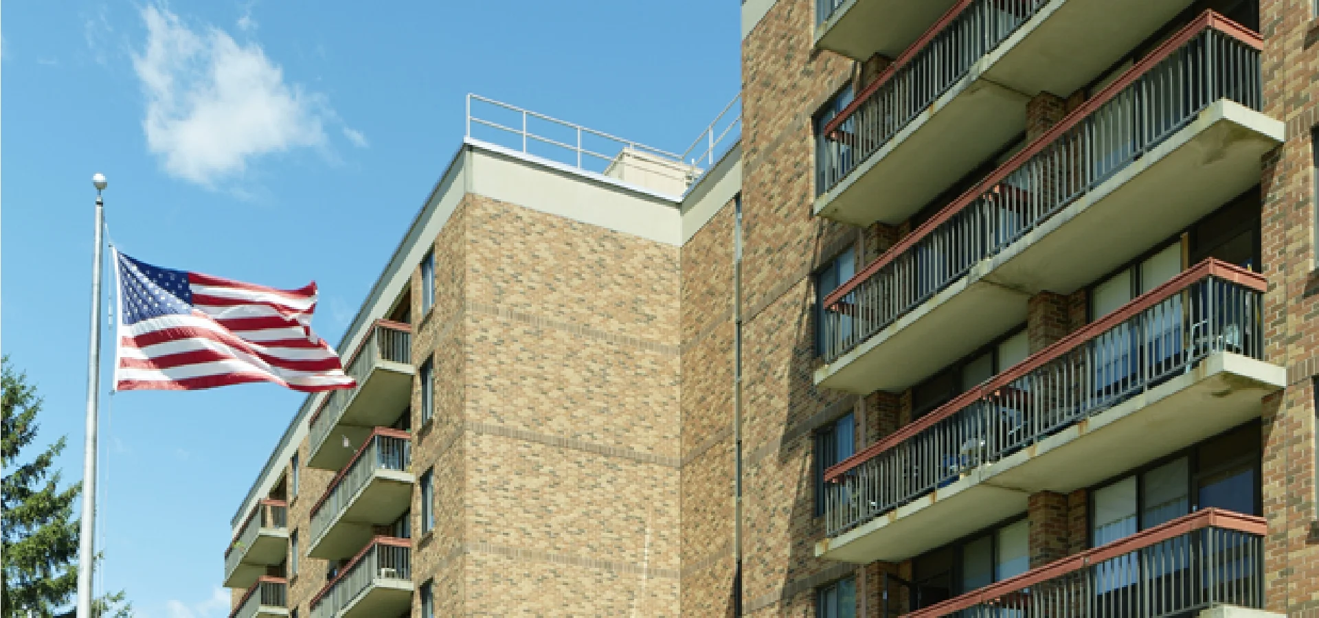 Sycamore House exterior balconies