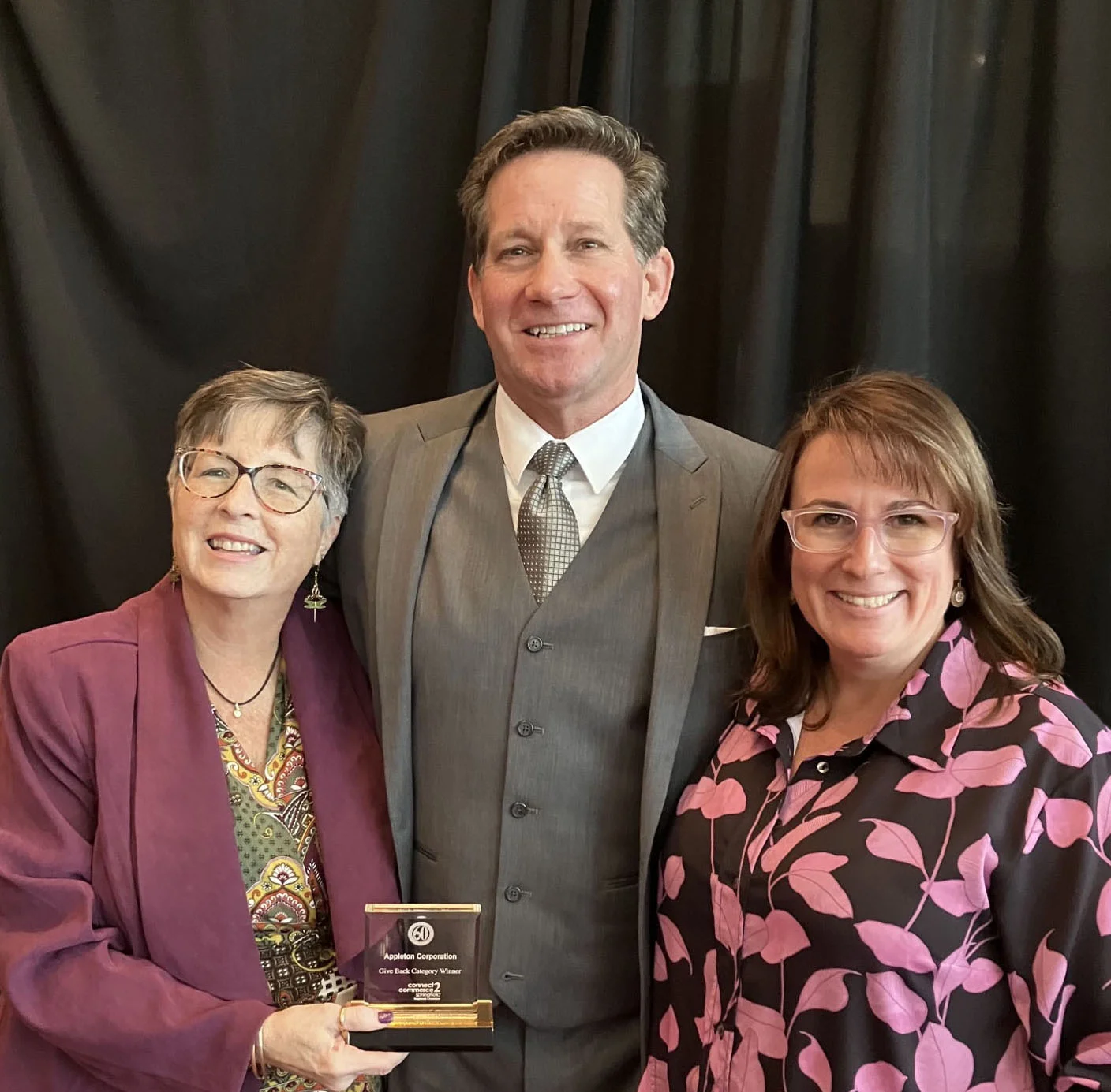 Matt Fink, Nicole Sweeny, and Donna Coyle at Super 60